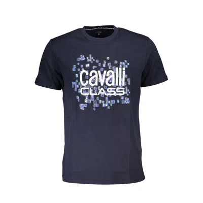 Cavalli Class Blue Cotton T-shirt
