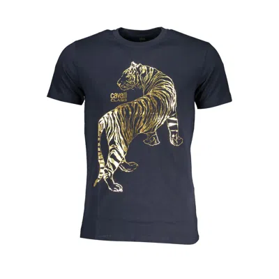 Cavalli Class Blue Cotton T-shirt