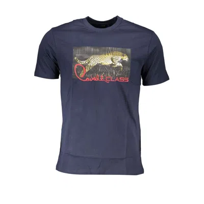 Cavalli Class Blue Cotton T-shirt