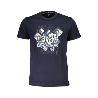 Cavalli Class Blue Cotton T-shirt