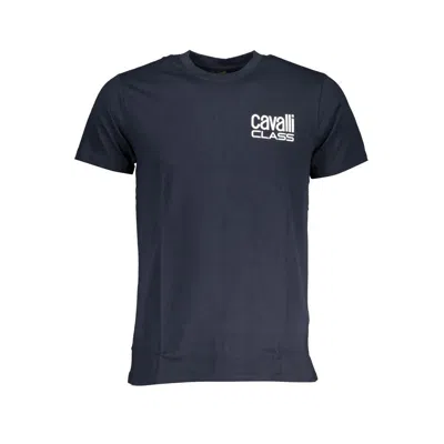 Cavalli Class Blue Cotton T-shirt