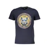 Cavalli Class Blue Cotton T-shirt In Blue