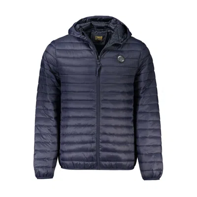 CAVALLI CLASS CAVALLI CLASS BLUE POLYAMIDE MEN MEN'S JACKET