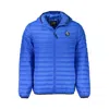 Cavalli Class Blue Polyamide Men Jacket In Blue