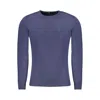 Cavalli Class Blue Viscose Men Sweater In Purple