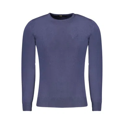 Cavalli Class Blue Viscose Men Sweater