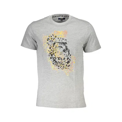 Cavalli Class Brown Cotton Men T-shirt