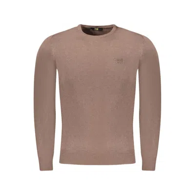 Cavalli Class Brown Viscose Men Sweater