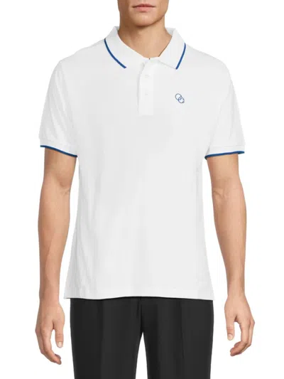 Cavalli Class By Roberto Cavalli Men's Cotton Polo Shirt In White