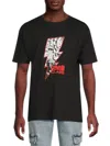 Cavalli Class By Roberto Cavalli Men's Graphic Cotton T-shirt In Black