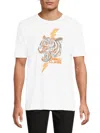 Cavalli Class By Roberto Cavalli Men's Graphic Cotton T-shirt In White