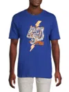 Cavalli Class By Roberto Cavalli Men's Logo Graphic Cotton T-shirt In Blue