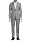 Cavalli Class By Roberto Cavalli Men's Wool Suit In Light Grey
