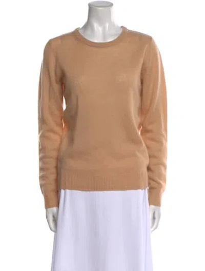 Pre-owned Cavalli Class Cashmere Scoop Neck Sweater In Neutral