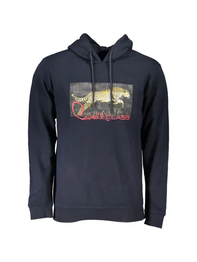 Cavalli Class Cheetah-print Hoodie In Black