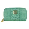 CAVALLI CLASS CHIC TURQUOISE LEATHER KEYHOLDER