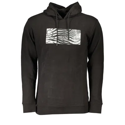 Cavalli Class Cotton Men's Hooded Men's Sweatshirt In Black
