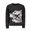 Cavalli Class Black Cotton Men Sweater In Black