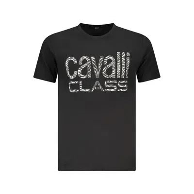 Cavalli Class Cotton Men Men's T-shirt In Black