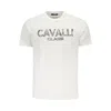 Cavalli Class White Cotton Men T-shirt In White