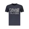 Cavalli Class Blue Cotton Men T-shirt
