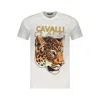 Cavalli Class Leopard-print T-shirt In White