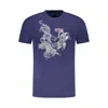 Cavalli Class Blue Cotton Men T-shirt In Blue