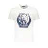 Cavalli Class White Cotton Men T-shirt In White