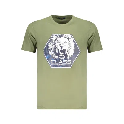 Cavalli Class Cotton Men Men's T-shirt In Green