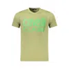 Cavalli Class Brown Cotton Men T-shirt In Green