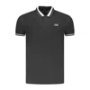 Cavalli Class Black Cotton Men Polo Shirt