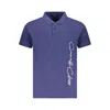 Cavalli Class Blue Cotton Men Polo Shirt