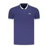 Cavalli Class Blue Cotton Men Polo Shirt