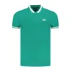 Cavalli Class Green Cotton Men Polo Shirt