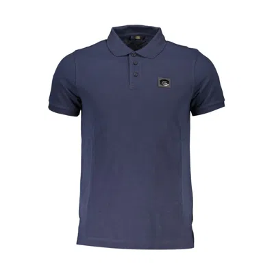 Cavalli Class Cotton Men Polo Men's Shirt In Blue