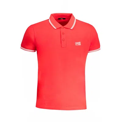 Cavalli Class Cotton Men Polo Men's Shirt In Red