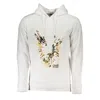 Cavalli Class White Cotton Men Sweater In White