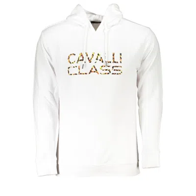 Cavalli Class Cotton Men's Sweater In White