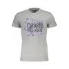 Cavalli Class Brown Cotton Men T-shirt In Gray