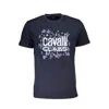Cavalli Class Blue Cotton T-shirt In Blue