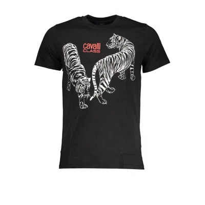 Cavalli Class Cotton Men's T-shirt In Black