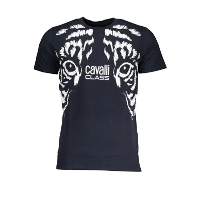 Cavalli Class Cotton Men's T-shirt In Blue