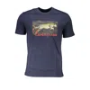 Cavalli Class Blue Cotton T-shirt In Blue