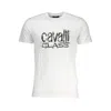 Cavalli Class Beige Cotton T-shirt