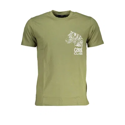 Cavalli Class Cotton Men's T-shirt In Green