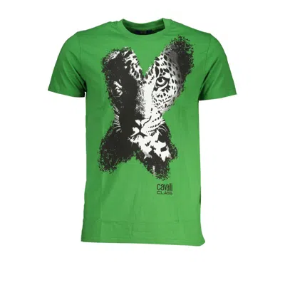 Cavalli Class Cotton Men's T-shirt In Green