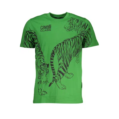 Cavalli Class Cotton Men's T-shirt In Green
