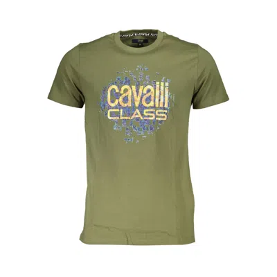 Cavalli Class Cotton Men's T-shirt In Green