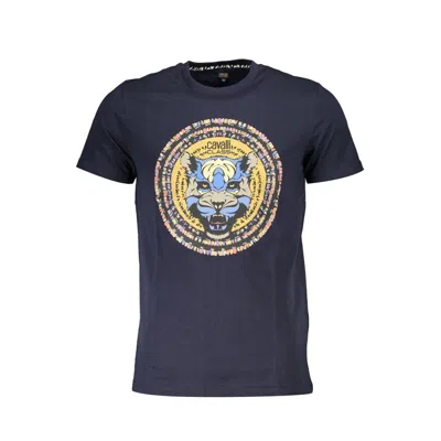 Cavalli Class Cotton Men's T-shirt In Blue