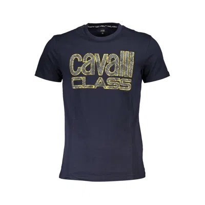 Cavalli Class Cotton Men's T-shirt In Blue